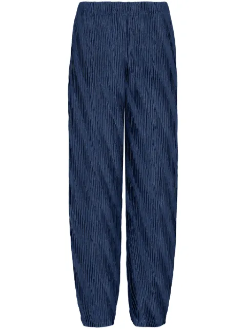 Giorgio Armani high-waist pleated trousers Blue 6DAP50AJHOZ