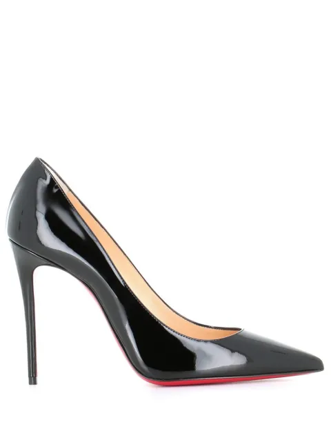 Christian Louboutin 100mm leather pumps Black KATE100PATE