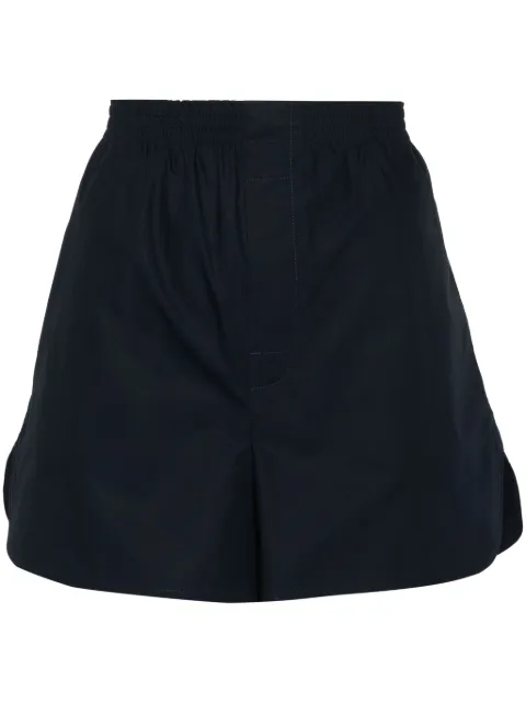 MODES GARMENTS elasticated-waistband cotton shorts Blue MGWSHORTS2