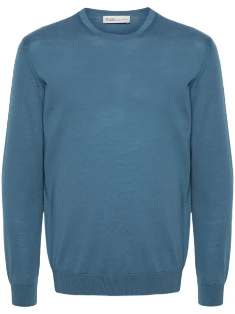 MODES GARMENTS fine-knit merino jumper Blue MGKNIT1
