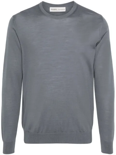 MODES GARMENTS fine-knit merino wool jumper Grey MGKNIT1