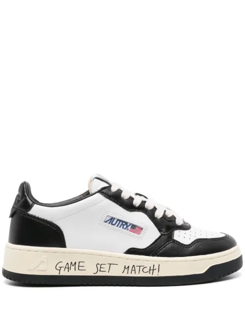 Autry Medalist slogan-print sneakers White AULMBH02