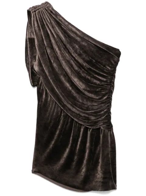 Rick Owens Lilies Amira top Brown ILI02D5102VST
