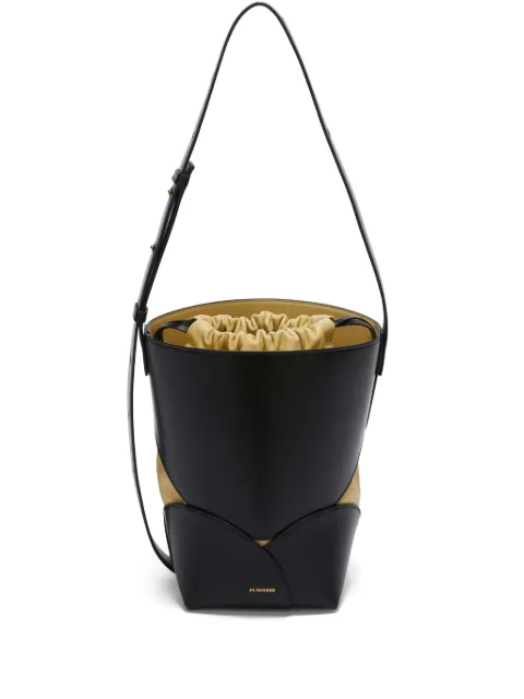 Jil Sander leather bucket bag Black J07ZH0051P7100