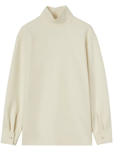 Jil Sander high-neck wool top White J40DL0146J20212