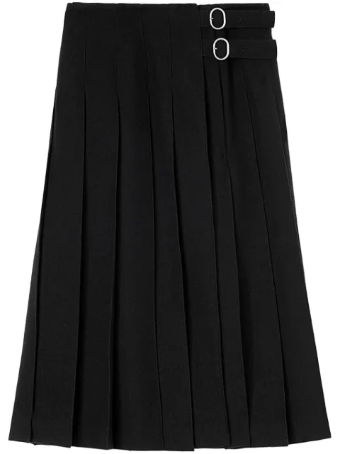 Jil Sander high-waist pleated midi skirt Black J40MA0153J40182