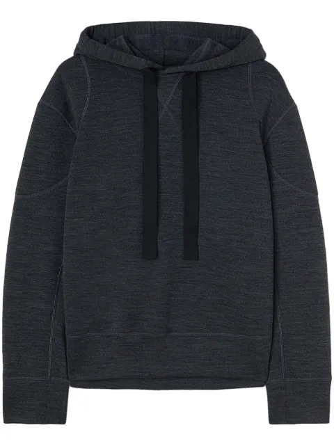 Jil Sander drawstring wool hoodie Black J40GU0116J20214