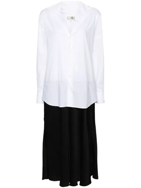 MM6 Maison Margiela numbers-motif cotton maxi dress White S52DD0055MTN015