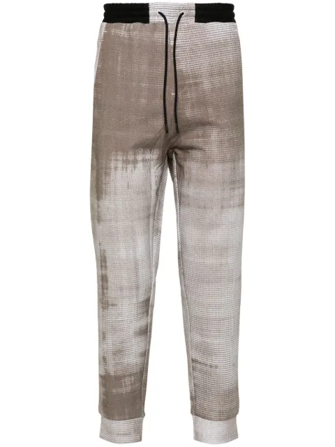 BOSS abstract-pattern track pants Neutrals 50512508