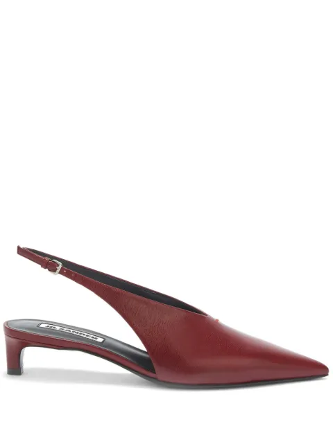 Jil Sander 45mm slingback leather pumps Red J15WP0128P4864