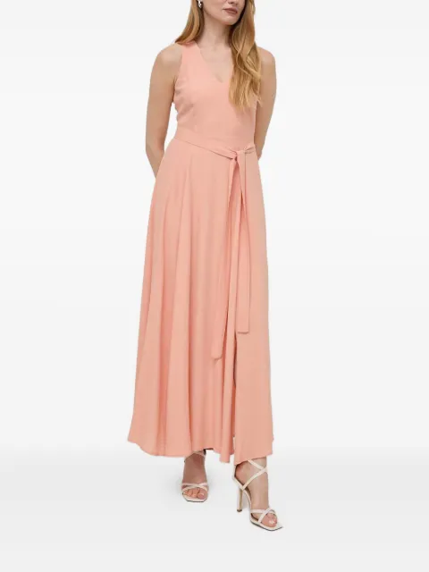 TWINSET V-neck split maxi dress Pink 241TF2052