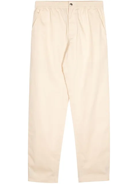 Maison Kitsuné straight-leg cotton trousers Neutrals MM01119WW0102P205