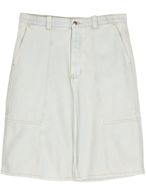 Maison Kitsuné knee-length denim bermuda shorts Blue MM01404WW5023