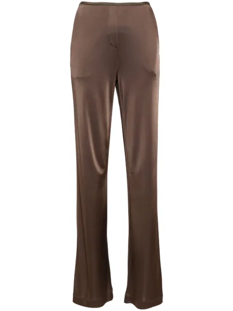 Helmut Lang fluid straight-leg trousers Brown O02HW205
