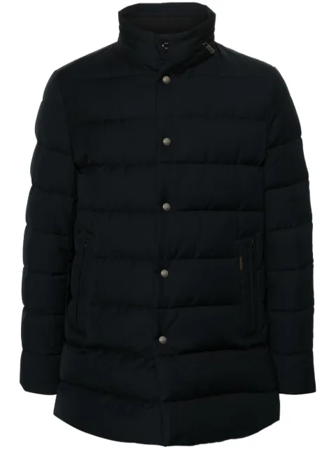 Moorer Imel-Pum padded coat Blue MOUGI101132TEPA184