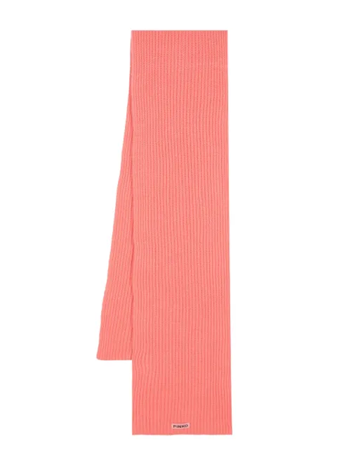 PINKO logo-patch scarf Pink 104490A1CH