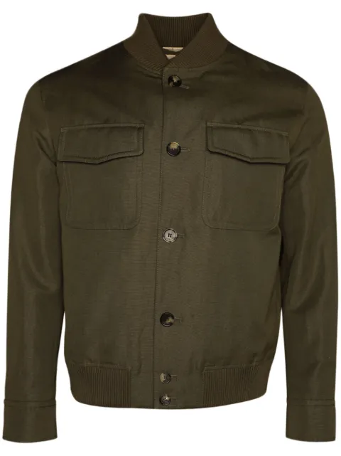 Loro Piana Kiku cotton shirt jacket Green FAO2150