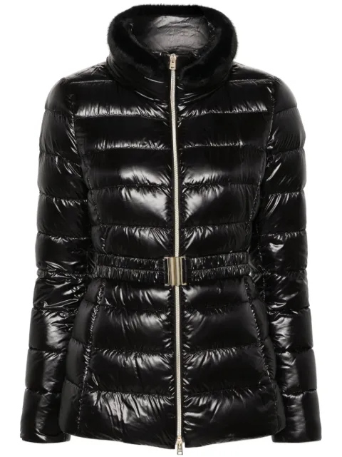 Herno belted high-neck down jacket Black PI0485DICM0512017Z9300