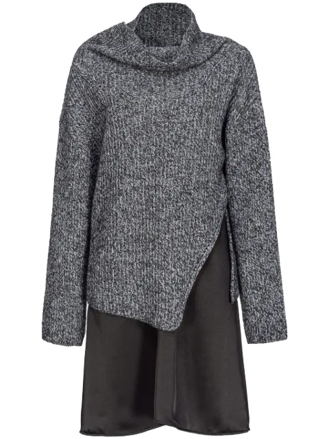 PINKO layered knitted dress Grey 104116A247