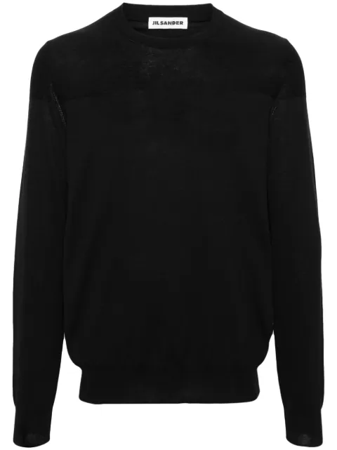 Jil Sander crew-neck cotton jumper Black J61GP0001J15383
