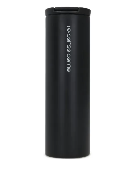 10 CORSO COMO logo print stainless steel tumbler Black 10CCCG118ZST25