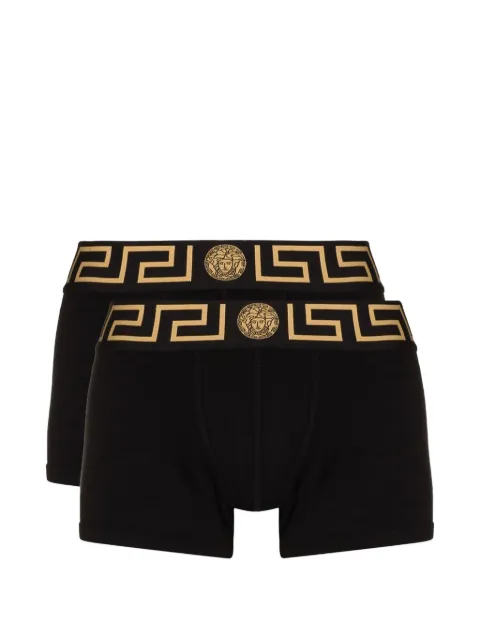 Versace cotton-jersey trunks 2-pack Black AU101811A10011
