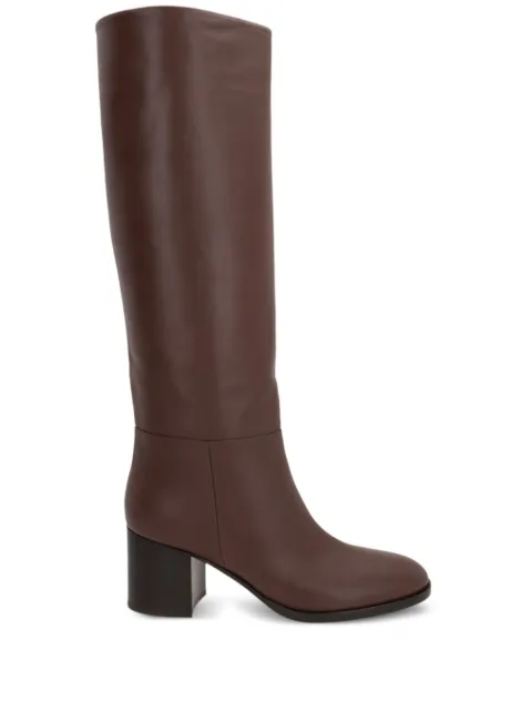 Gianvito Rossi Santiago 85mm leather boots Brown G8030460CUOVGI