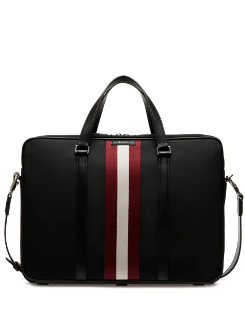 Bally stripe-detail laptop bag Black MAB01LNY286