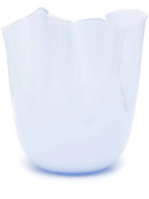 Venini Fazzoletto Murano-glass vase (23cm x 22cm) Blue FO370002000O0AGU