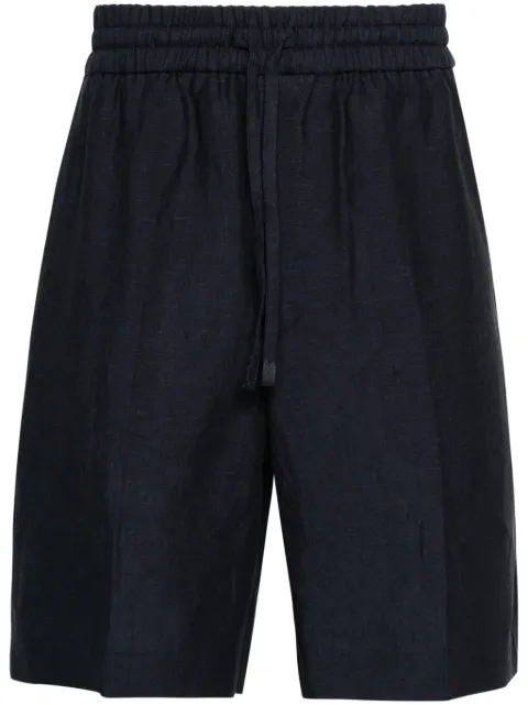 Brioni Asolo linen shorts Blue RP3G0LPB1144040