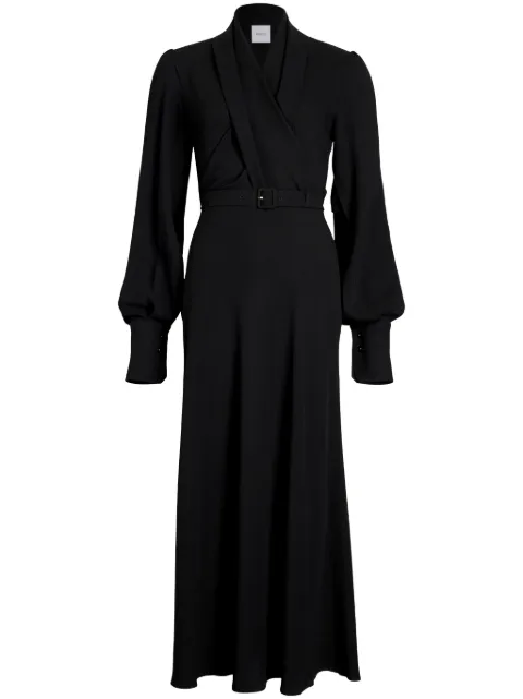 Patou wrap-bodice maxi dress Black DR1450193999B