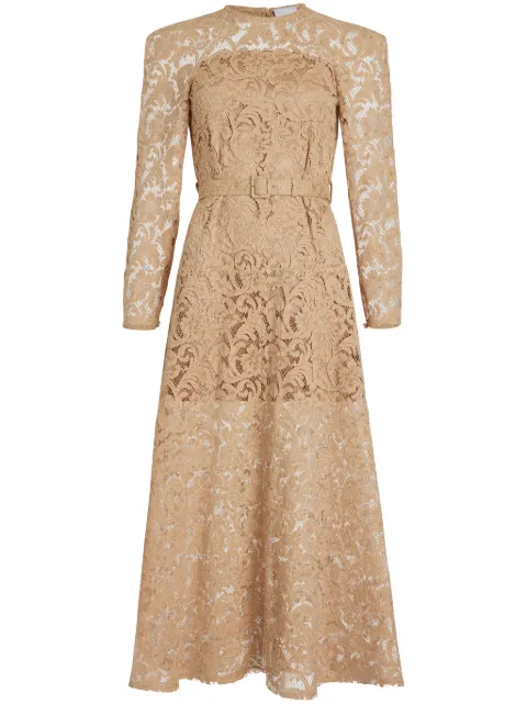 Patou floral-lace maxi dress Neutrals DR1460194115B