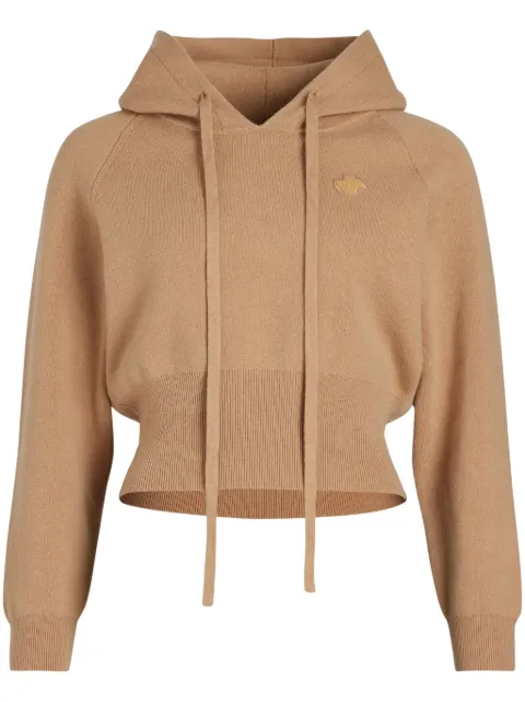 Patou knitted hoodie Brown KN2138041109B