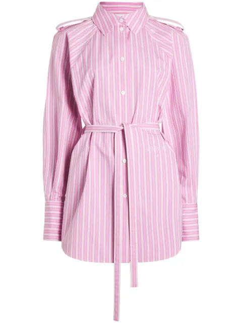 Patou striped mini shirt dress Pink DR15301905063