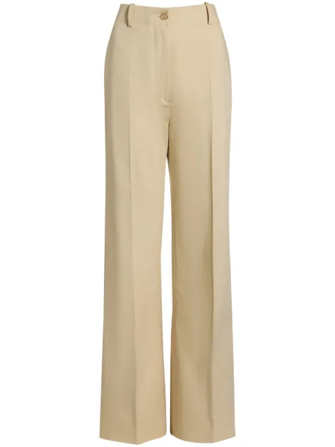 Patou organic-cotton flared trousers Neutrals TR0420074089W