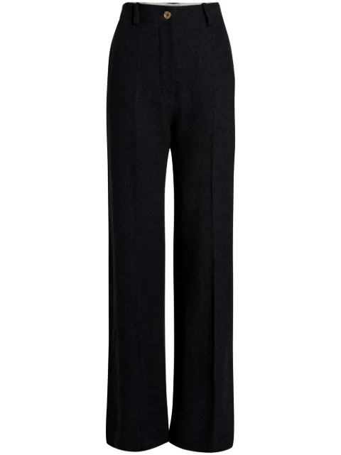 Patou Iconic tweed long trousers Black TR0020185999B