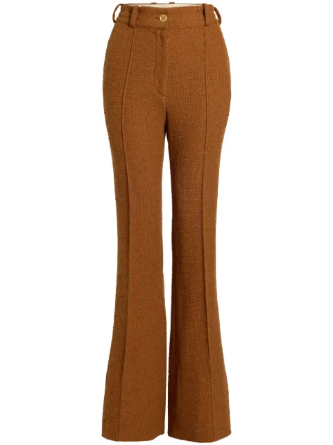 Patou tweed flared trousers Brown TR0420185220A