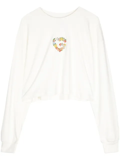 Ground Zero logo-print cotton T-shirt Neutrals GZOAW004260