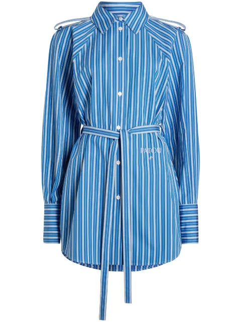 Patou striped mini shirt dress Blue DR15301905062