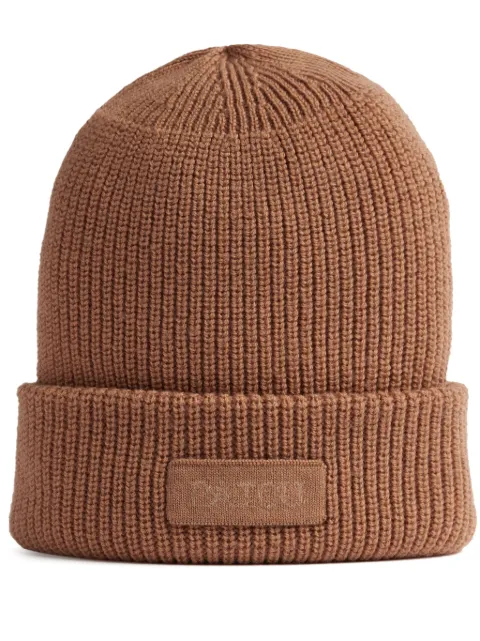 Patou logo-embroidered beanie Brown AC0798009109B