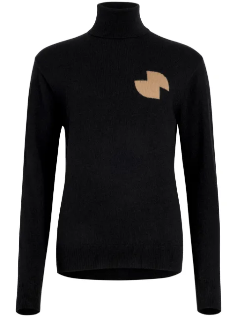 Patou JP roll-neck sweater Black KN1838041999B