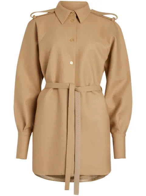 Patou mini shirt dress Neutrals DR1530189115B