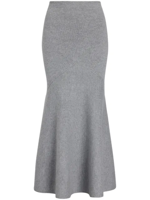 Patou wool peplum skirt Grey KN2158041910A