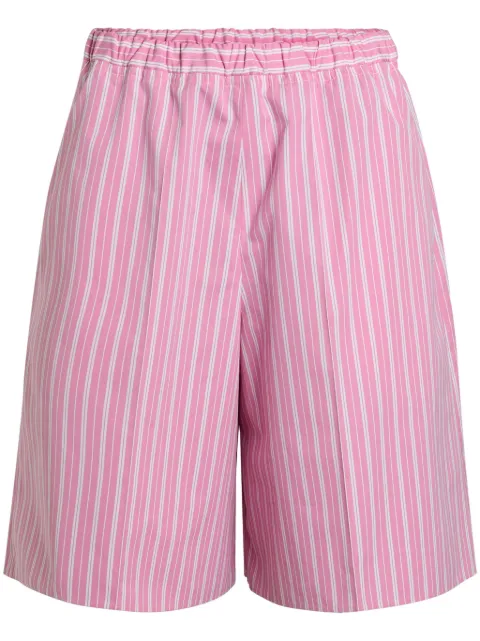 Patou striped longline shorts Pink TR04301905063