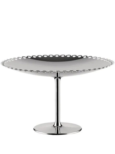 Alessi Edges cake stand (23.9cm x 14.4cm) Silver ITM06
