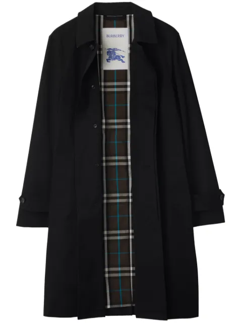 Burberry long gabardine car coat Black 8096546