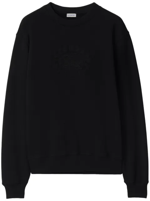 Burberry Equestrian Knight cotton sweatshirt Black 8095107