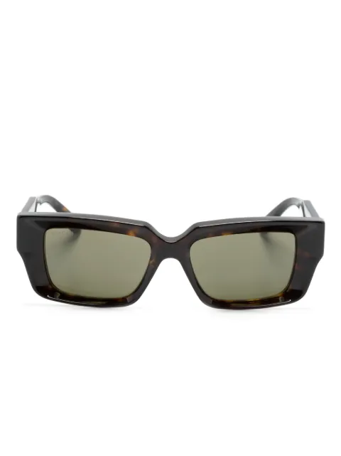 Gucci Eyewear tortoiseshell rectangle-frame sunglasses Brown GG1529S