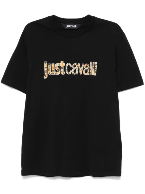 Just Cavalli logo-print T-shirt Black 77OAHE25CJ110