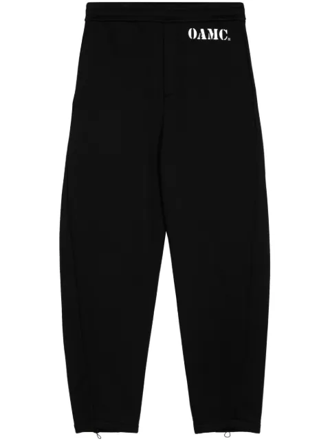 OAMC Geo organic cotton track pants Black 24E28OAJ34COT00968